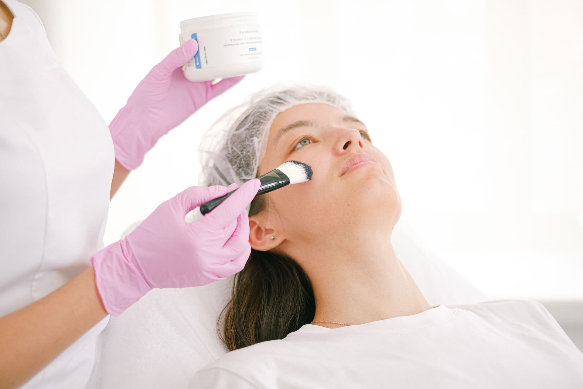 Professional skincare treatment for pigmentation and dark spots in a clinical setting
